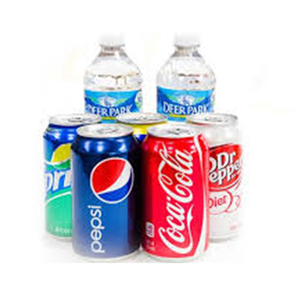 Soft drinks and bottled water